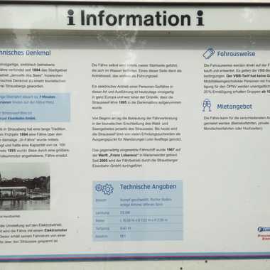 Information board at the Strausberg side