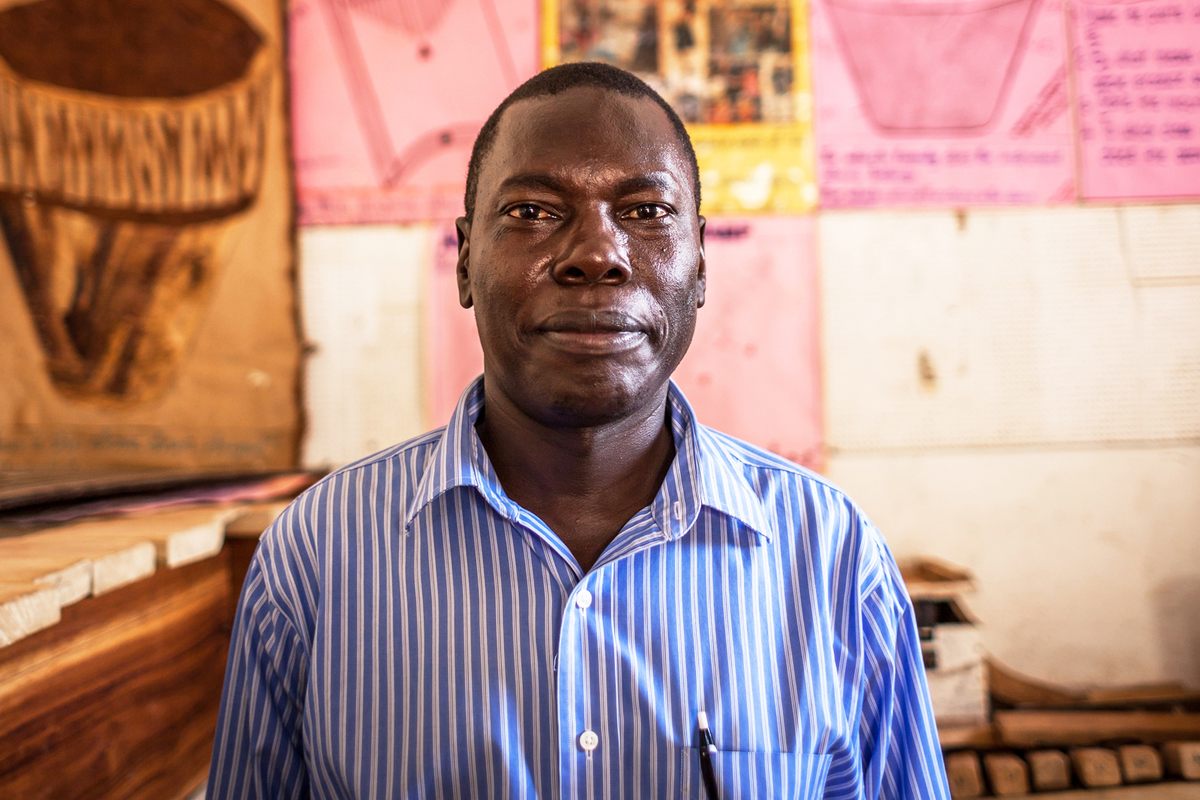 James Isabirye, photographed at the Kyambogo University in Kampala, where he is a Lecturer.