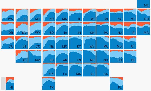 A Map of Which States People Want to Stay In, Move To, or Leave