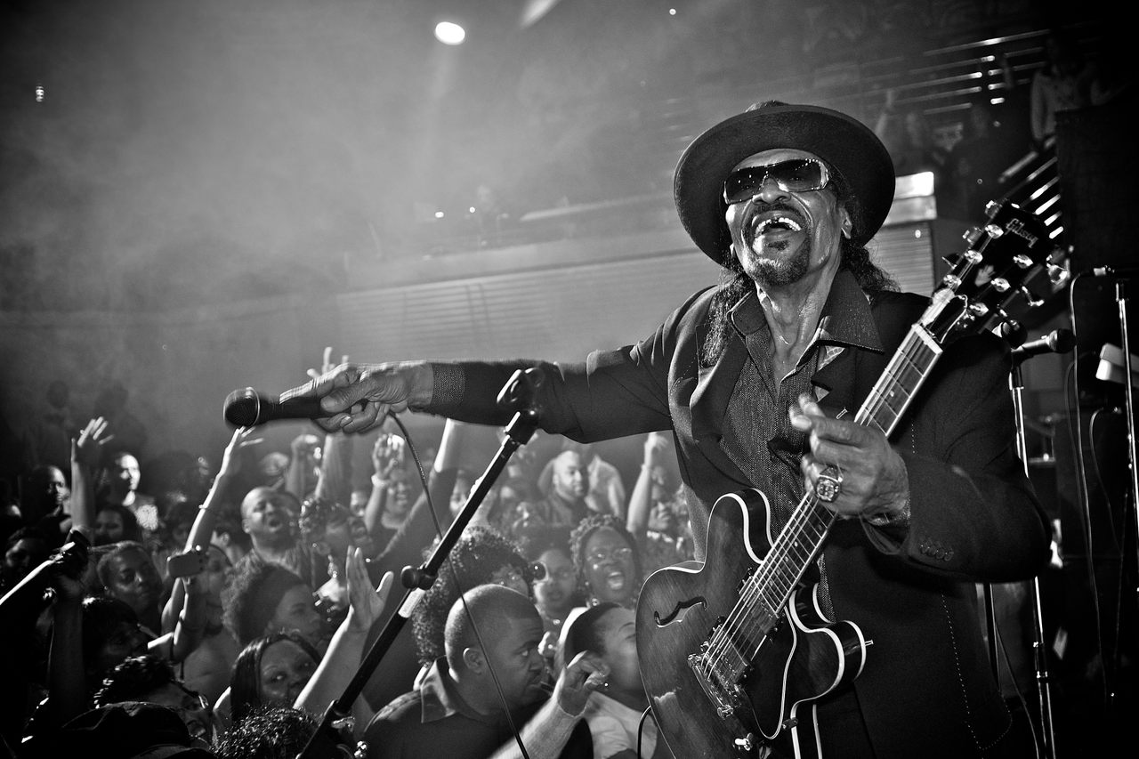 Go-go legend Chuck Brown performs with the Chuck Brown Band in 2011 at Ibiza, a now-shuttered D.C. nightclub. 
