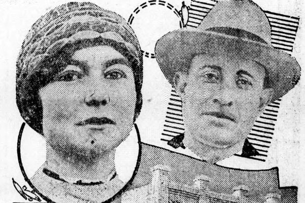 Rebecca Bradley (left) was labeled a flapper bandit by the media, and a woman who had lots her mind by her attorney (right).