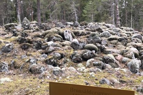 One of the Bronze Age burial mounts on Krejansberget