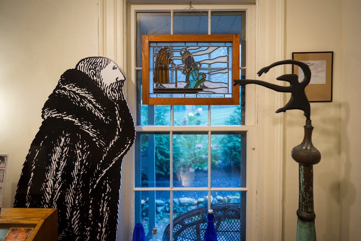 An interior view of the Gorey House.