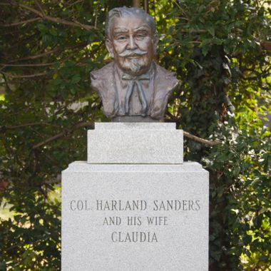 Colonel Harland Sanders's Grave in Cave Hill Cemetery in Louisville, Kentucky.