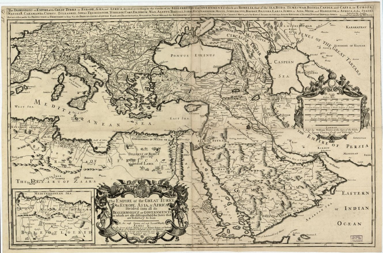 A 17th-century map of the Ottoman Empire.