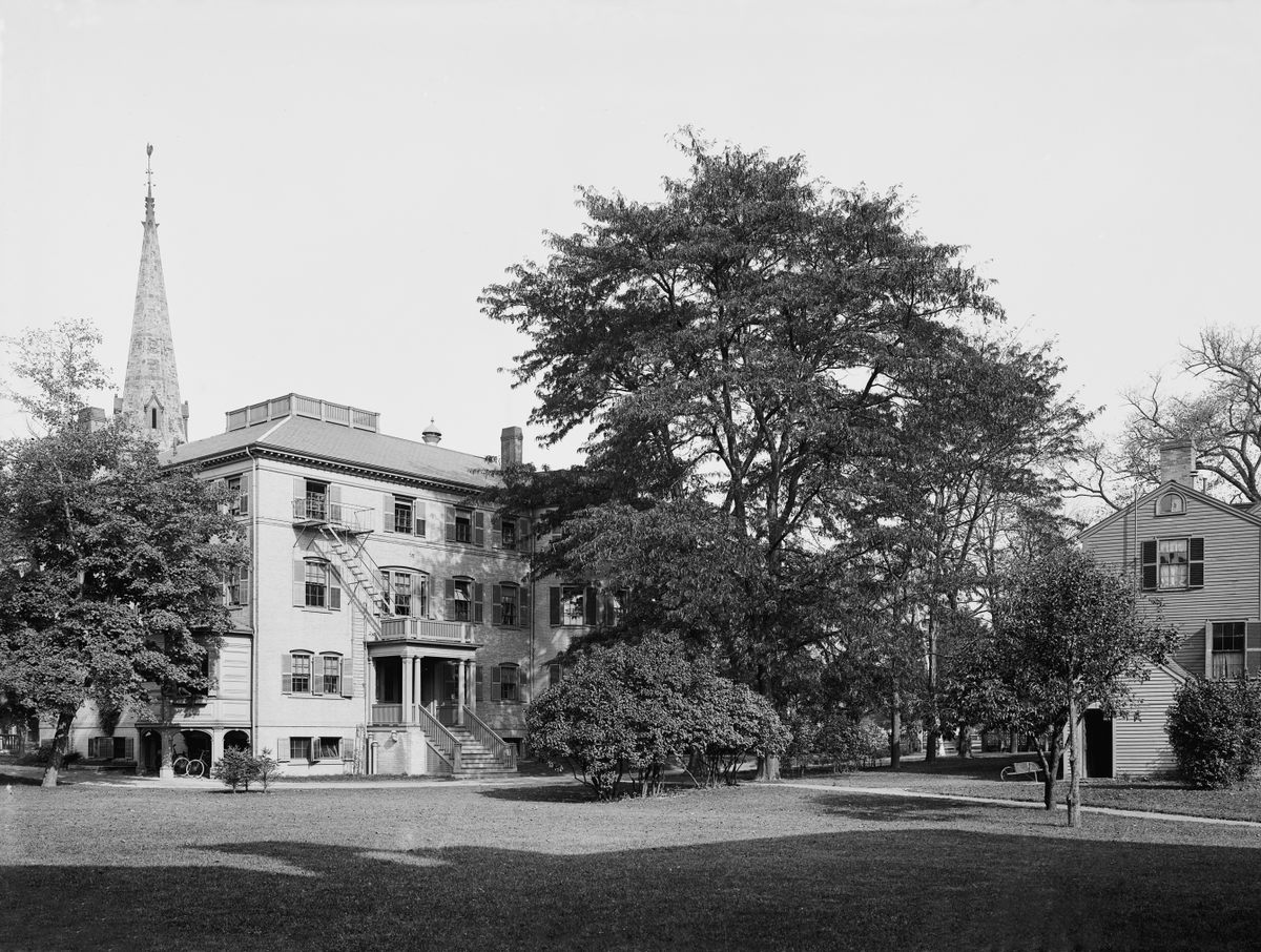 Radcliffe College, the historic women's college at Harvard and today the site of the Schlesinger Library. When Barbara Ketcham Wheaton studied art history at Harvard in the late 1950s, the institution was still predominantly male.