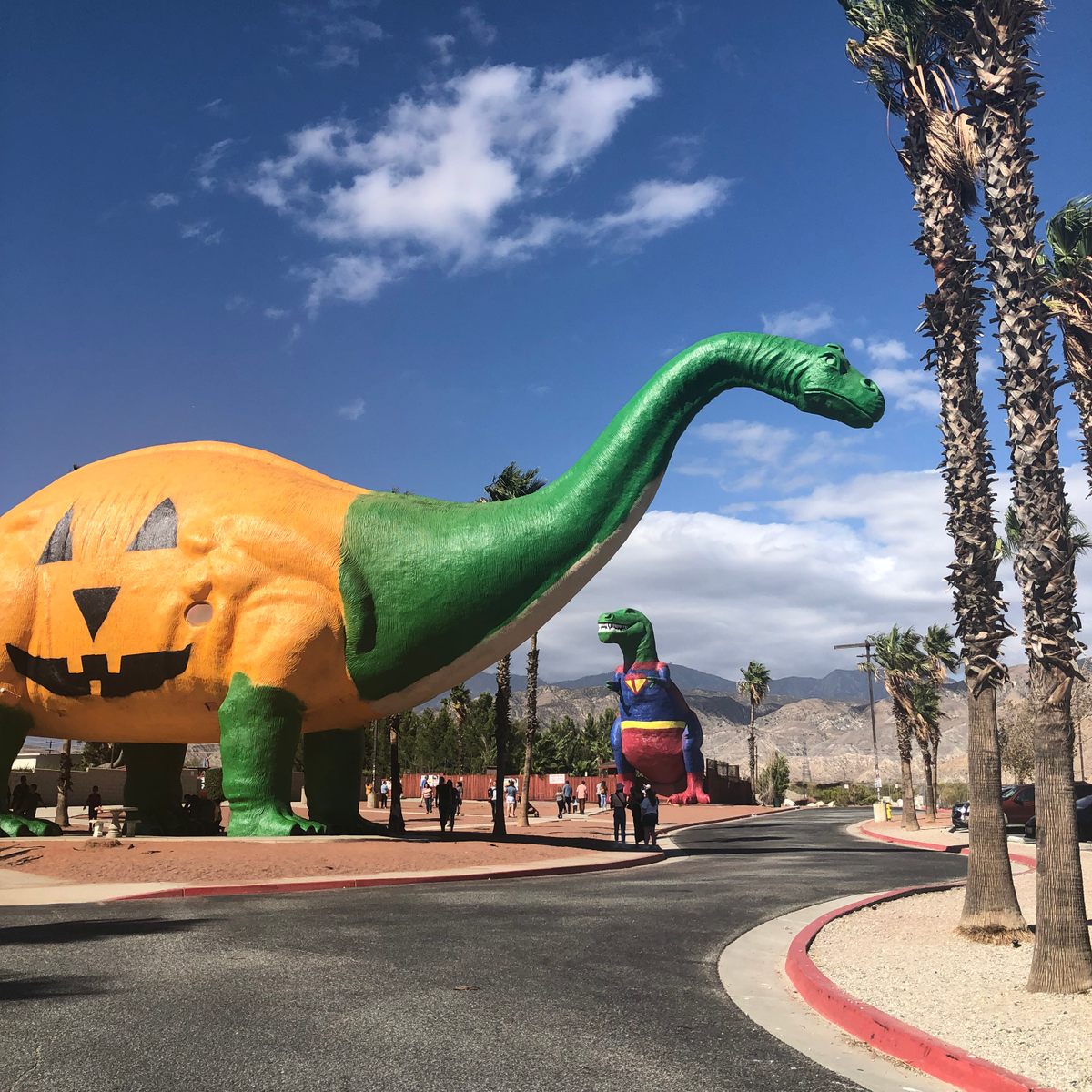 Honorable mention: Kelly Czarnik's photograph of the Cabazon Dinosaurs in Riverside County, California.