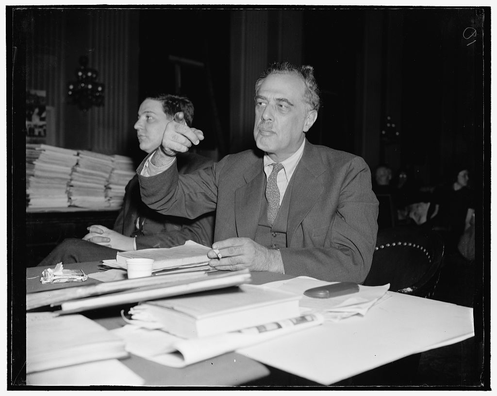 Henry G. Alsberg, Director of the Federal Writers' Project, in 1938.