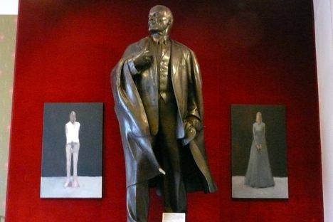 Statue of Lenin at the museum in Tampere. 
