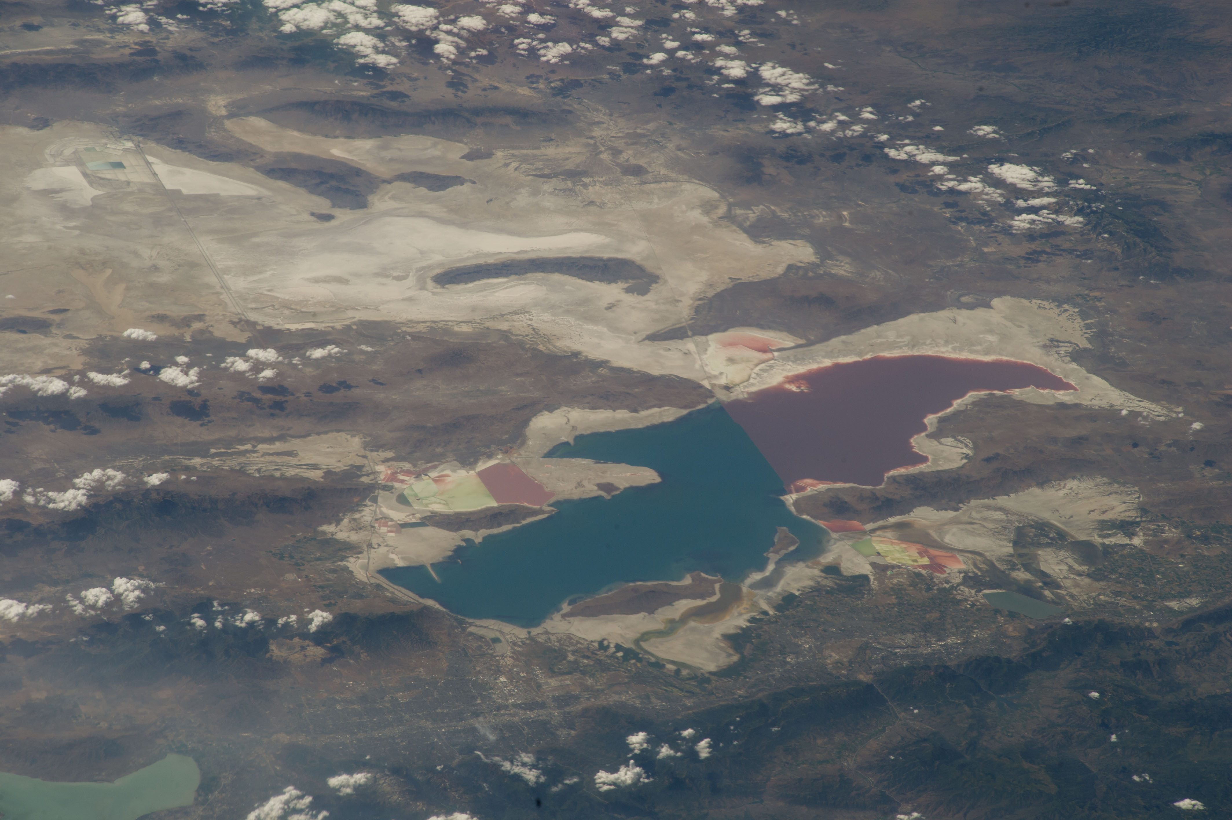 Great Salt Lake from the International Space Station.