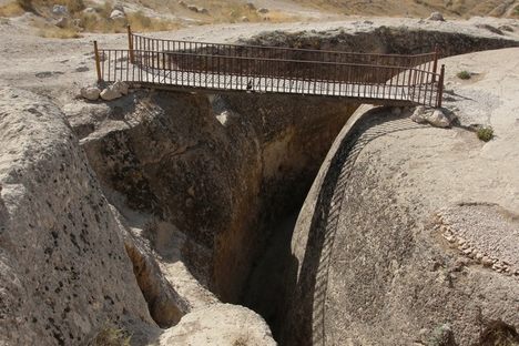 The new bridge and the trench 