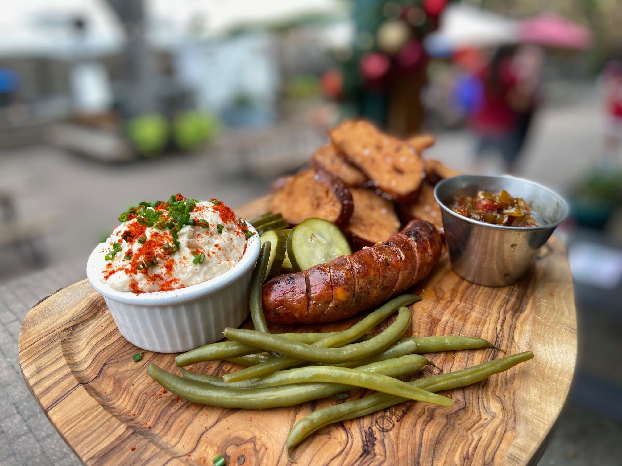 The best of the wurst at Scholz Garten.