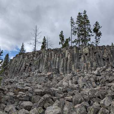 View of cliffs from picnic area