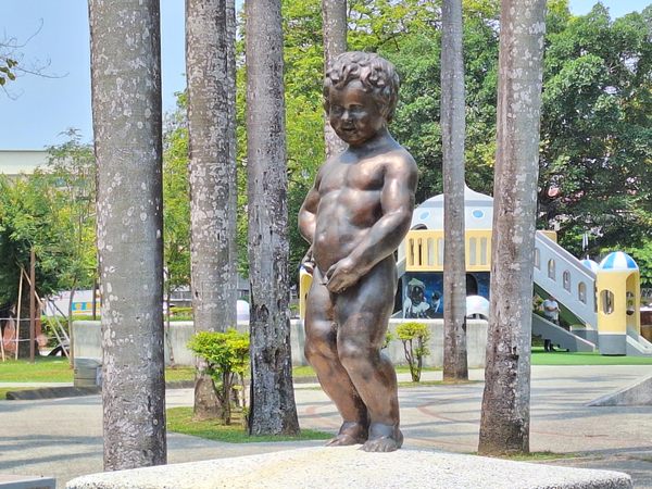 Manneken Pis of Taiwan in Chiayi City, Taiwan