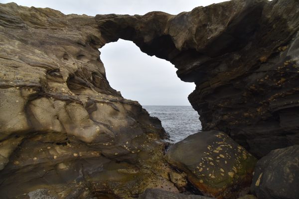 Umanose Cave Mouth in Miura, Japan