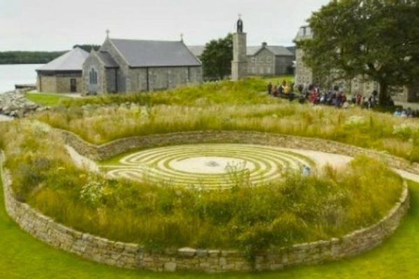 The labyrinth on Station Island. (via The Good Retreat Guide)