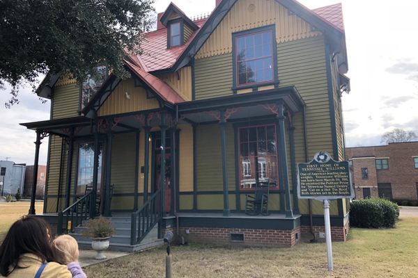Front view of the Tennessee Williams Home and Welcome Center.