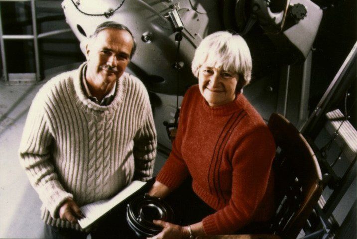 Eugene Shoemaker and his wife, fellow scientist Carolyn Shoemaker.