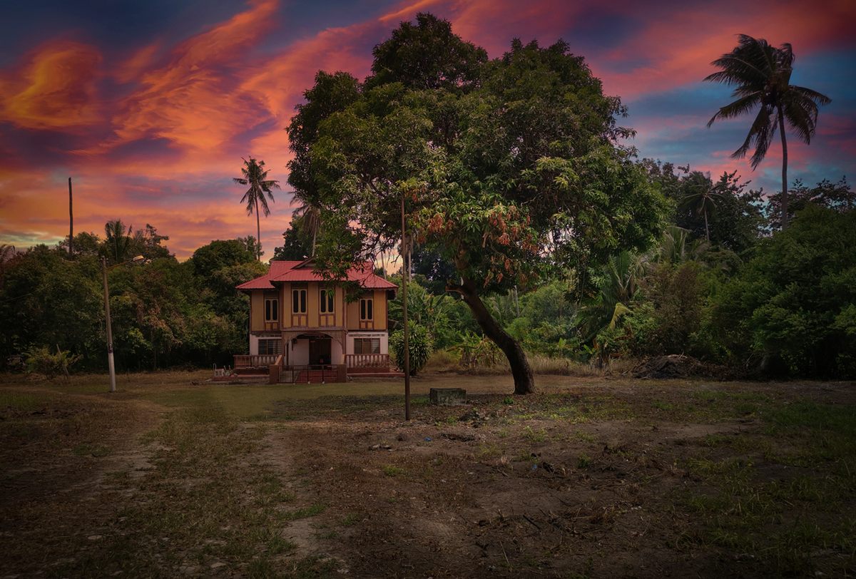 Evening in Sitiawan, Malaysia.