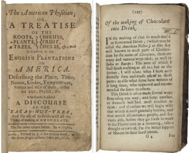 Hughes published his famous ttreatise on American botany in 1672.