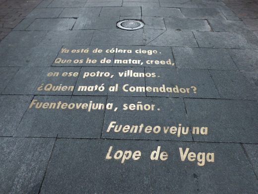 Inscriptions on the Pavement of Huertas Street