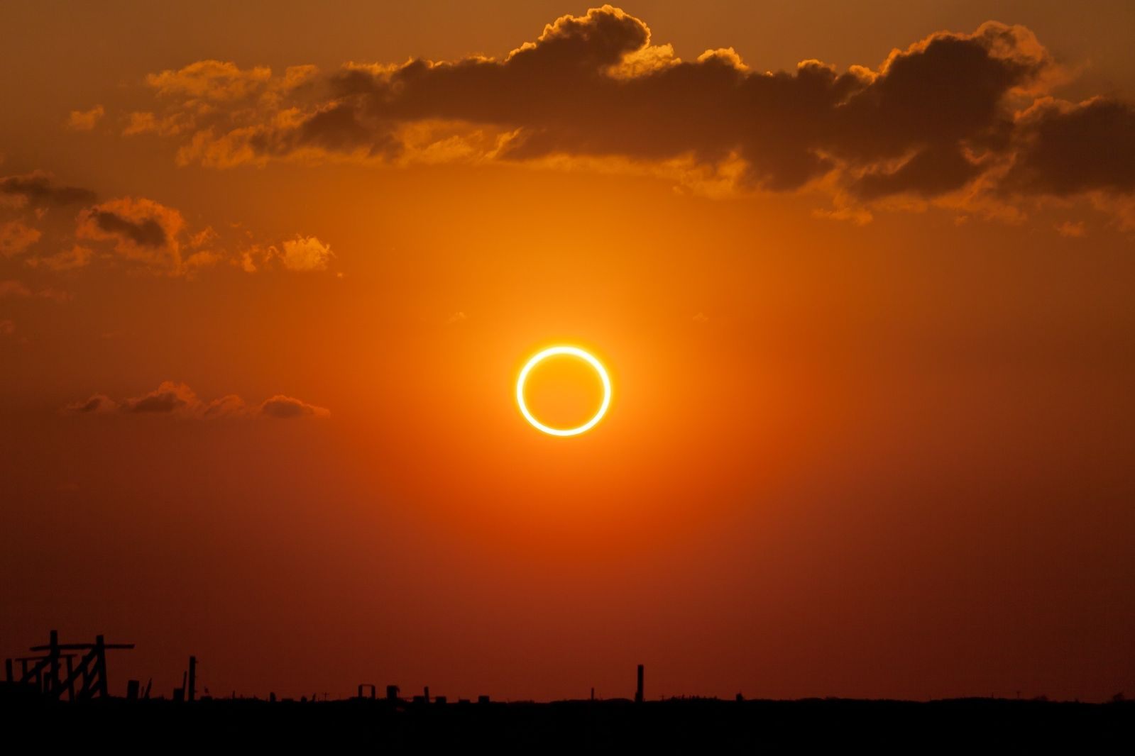 An annular eclipse, in New Mexico in 2012.