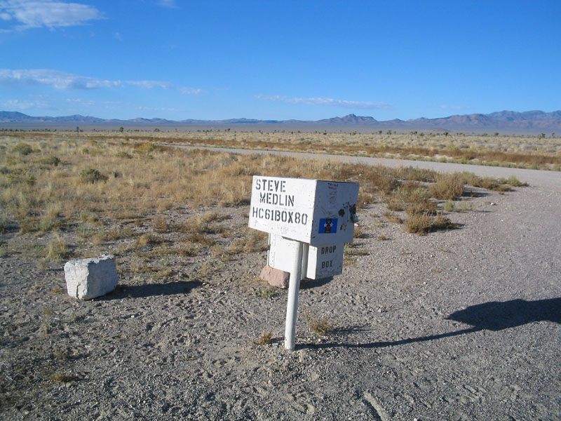 The Black Mailbox – Alamo, Nevada - Atlas Obscura