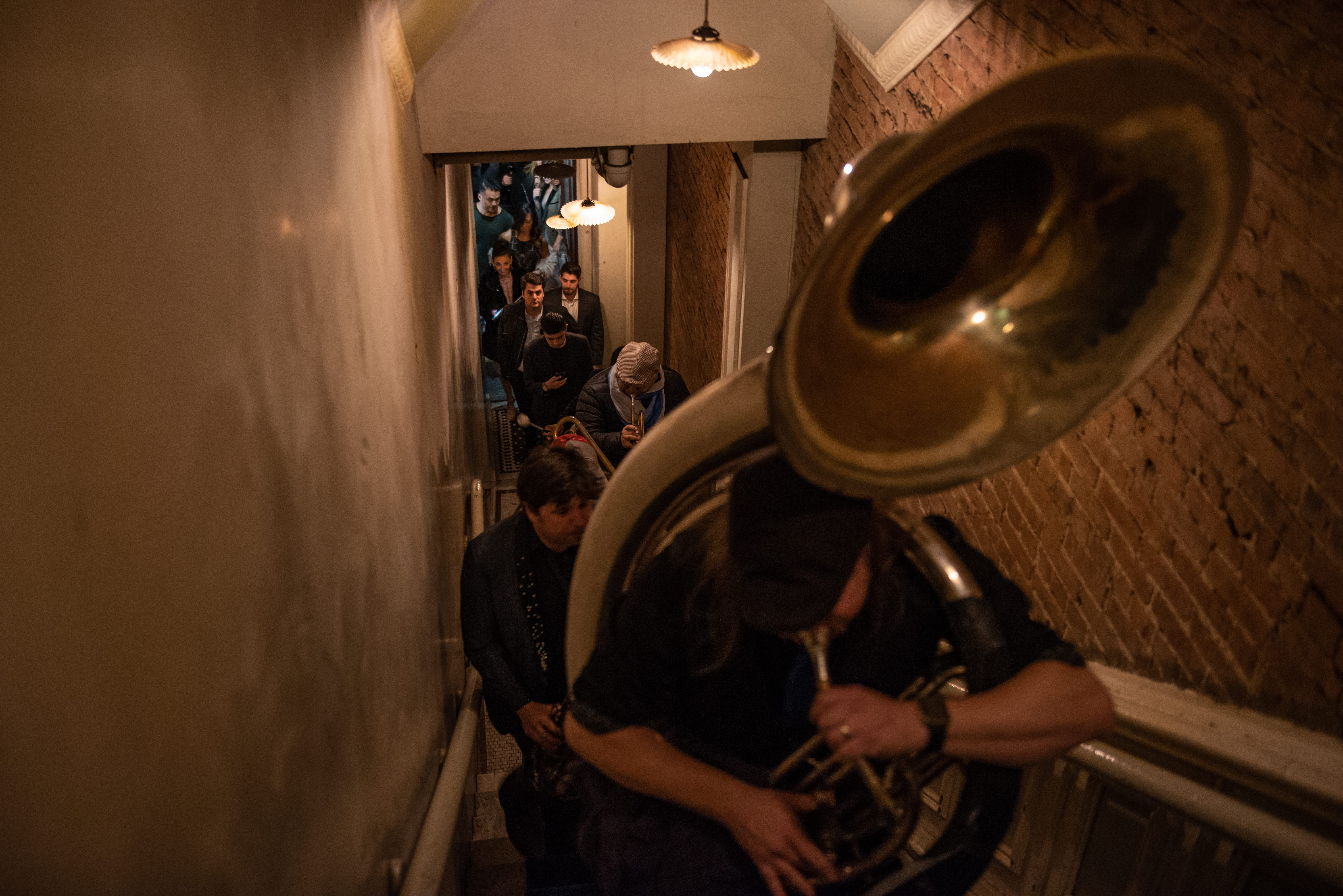 Gato Loco leads the way into De Kooning's loft.