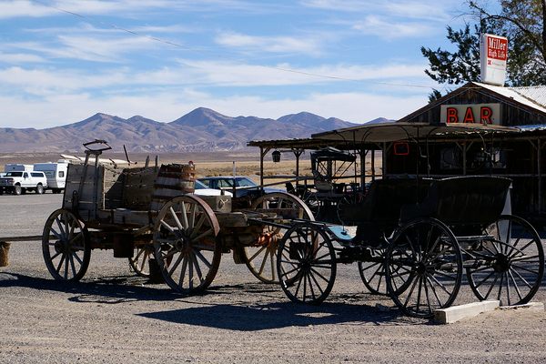 The Middlegate Station roadhouse in Nevada has existed since the Pony Express era
