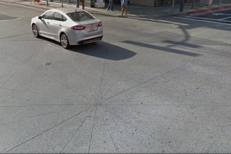 The pattern at 4th Street and Santa Monica Blvd