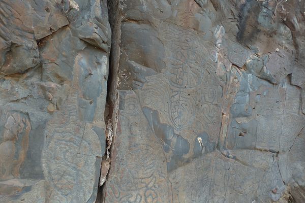 Petroglyphs. 