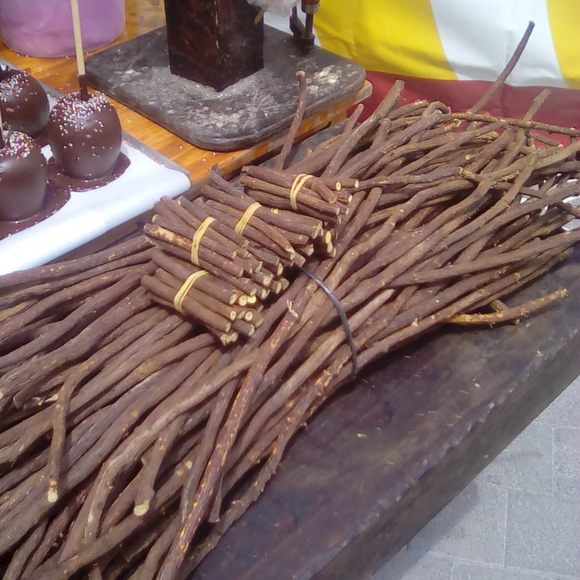 Licorice root for sale at a Spanish market.