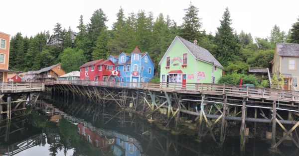 Creek Street District in Ketchikan, Alaska