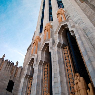 The Boston Avenue United Methodist Church's dramatic entrance is one of the finest examples of Art Deco in the state. 