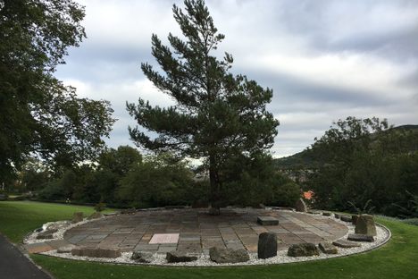 The monument is defined by the circle of 32 rocks.