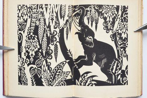 One of Boris Artzybasheff's illustrations in Dhan Gopal Mukerji's Gay Neck : The Story of a Pigeon.