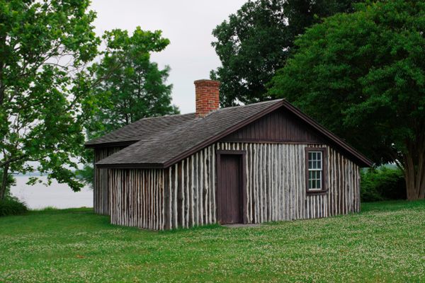Rear of Grant's cabin at City Point