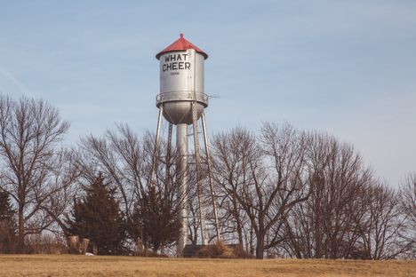 "What Cheer" water tower