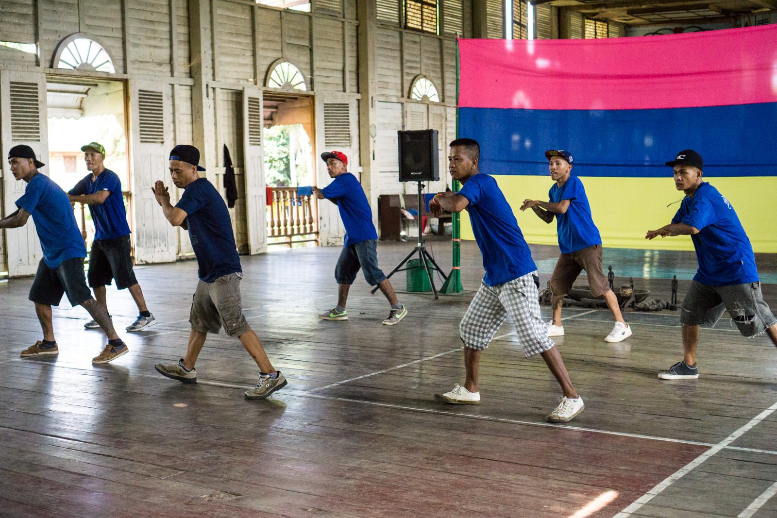 The inmates dancing. 