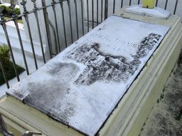 The grave of Carlos Fitzcarrald in Iquitos, Peru