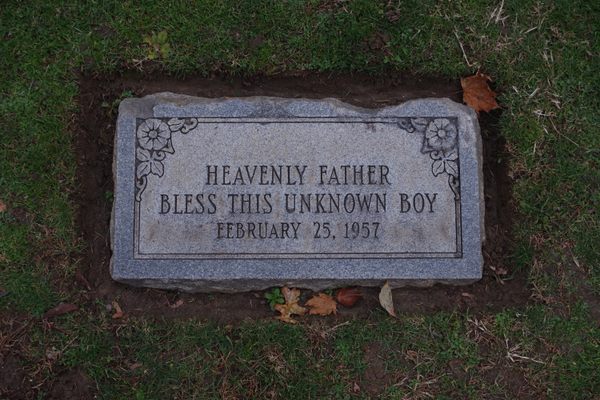 In 2023, this nameless grave was finally officially given a new headstone.