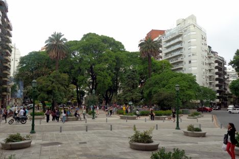 Plaza Güemes in Buenos Aires, sometimes known as Plaza Freud or Guadalupe. 