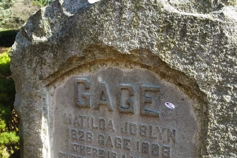 Headstone of Matilda Joslyn Gage.