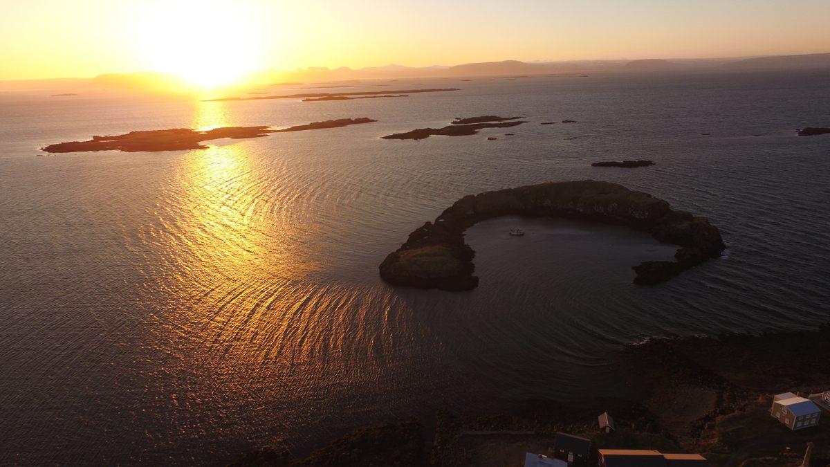 The crescent-shaped cove where <em>Melckmeyt</em> was found, more than 300 years after it sank in a storm.