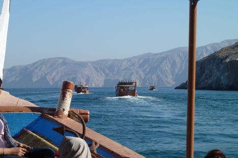Boat in the khors of Oman