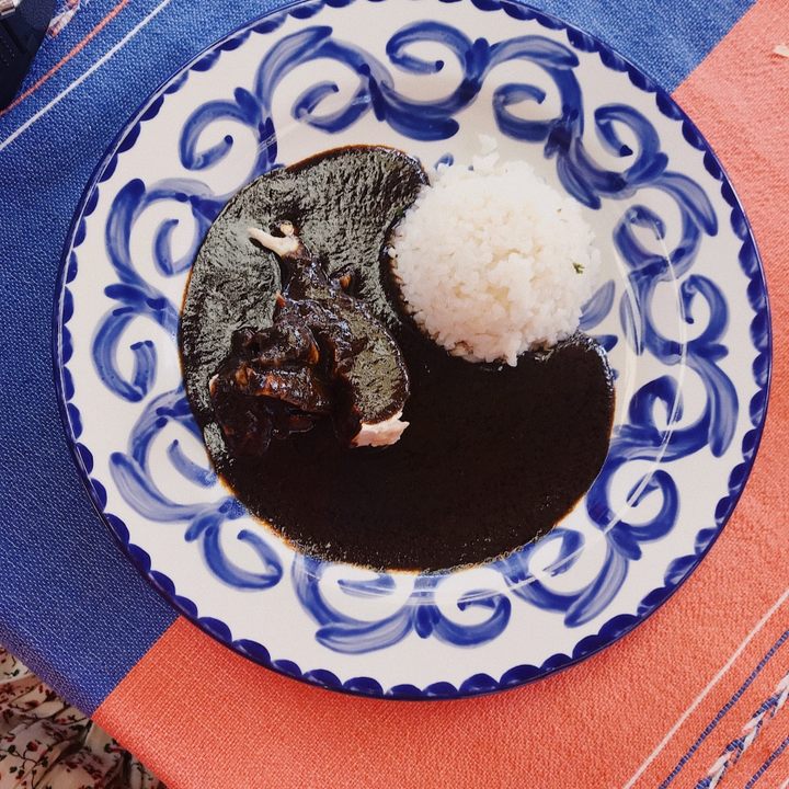 Mole negro, prepared by Reyna Mendoza