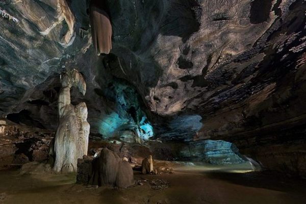 Chamber with Screaming Monster formation in  Sudwala Caves. 