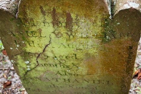 Colonial Park Cemetery headstone dated 1805