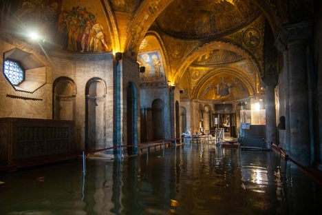 In November 2019, water breached the basilica.