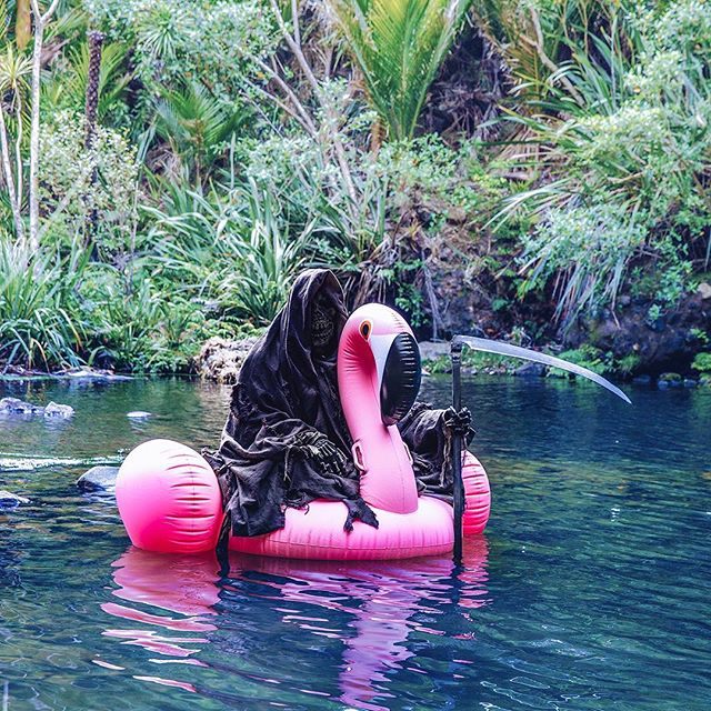 The Swim Reaper in his element.